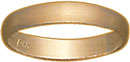 18KY 1/2 RD PLAIN WEDDING BAND 3mm SZ 10